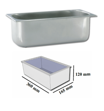 Gastronádoba zmrzlina 5,2 l. INOX